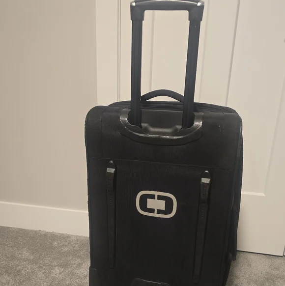 OGIO Black Travel Backpack with Silver Accents
